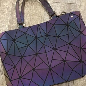 Geometric Purple Tote Bag